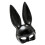 Festival Rabbit Face Mask with Elastic Headgears-Black 1