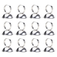 12Pcs Multipurpose Table Card Holders-Silver Hemisphere base 1