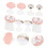 8pcs Silicone Toe Separators for Pedicure, Reusable Flexible Spacers for Smudge Nail Application 3