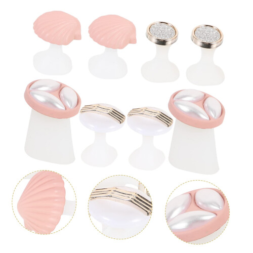 8pcs Silicone Toe Separators for Pedicure, Reusable Flexible Spacers for Smudge Nail Application 2