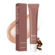 Tinted Lip Balm with Deep Hydration NonSticky Sheer Tint Butter Texture for Dry Chapped Lips (#3 Iced Coffee, 1pc)