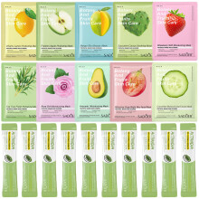 20pcs Deep Moisturizing Facial Mask and Pore Cleansing Mud Mask for Blackhead Removal