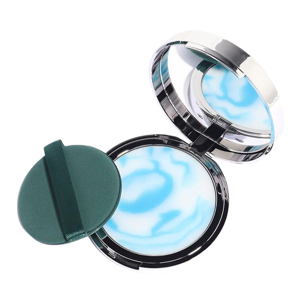 Face Powder Oil Control Matte Finish Pore Blurring Pressed Powder with Puff for LongLasting Makeup