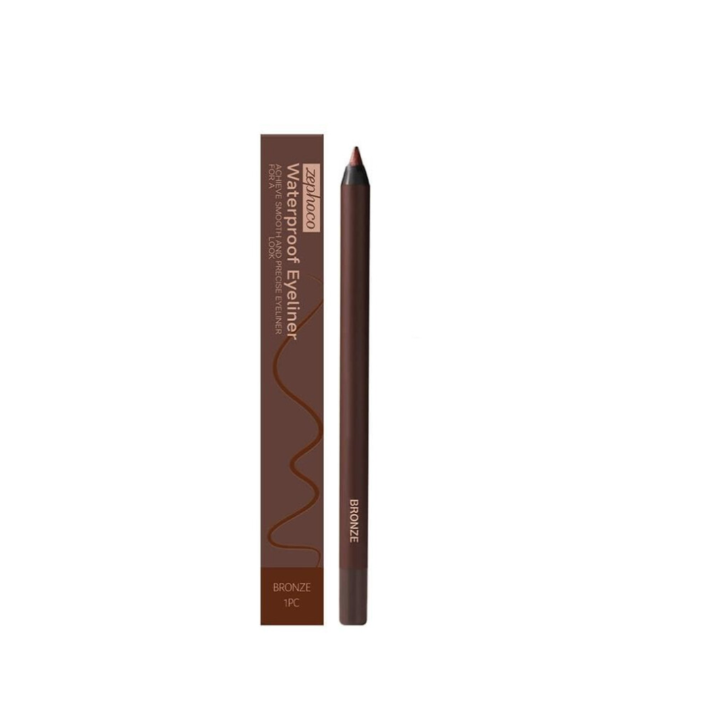 Bronze Waterproof Eyeliner Pencil Â Smudge Proof Long Lasting Color, Silky Smooth Application