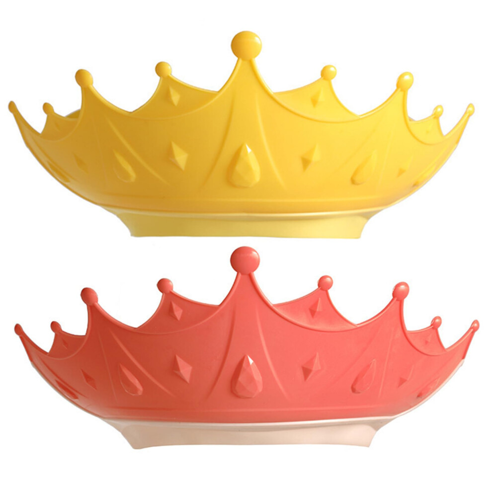 Baby Shower Cap 2Pcs Adjustable NonSlip Kids Bath Visor with Water Diversion Brim and Crown Design
