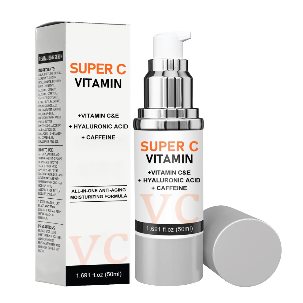 Vitamin C Serum 50ML for Mature Skin Anti Aging Wrinkle  Brightening and Firming