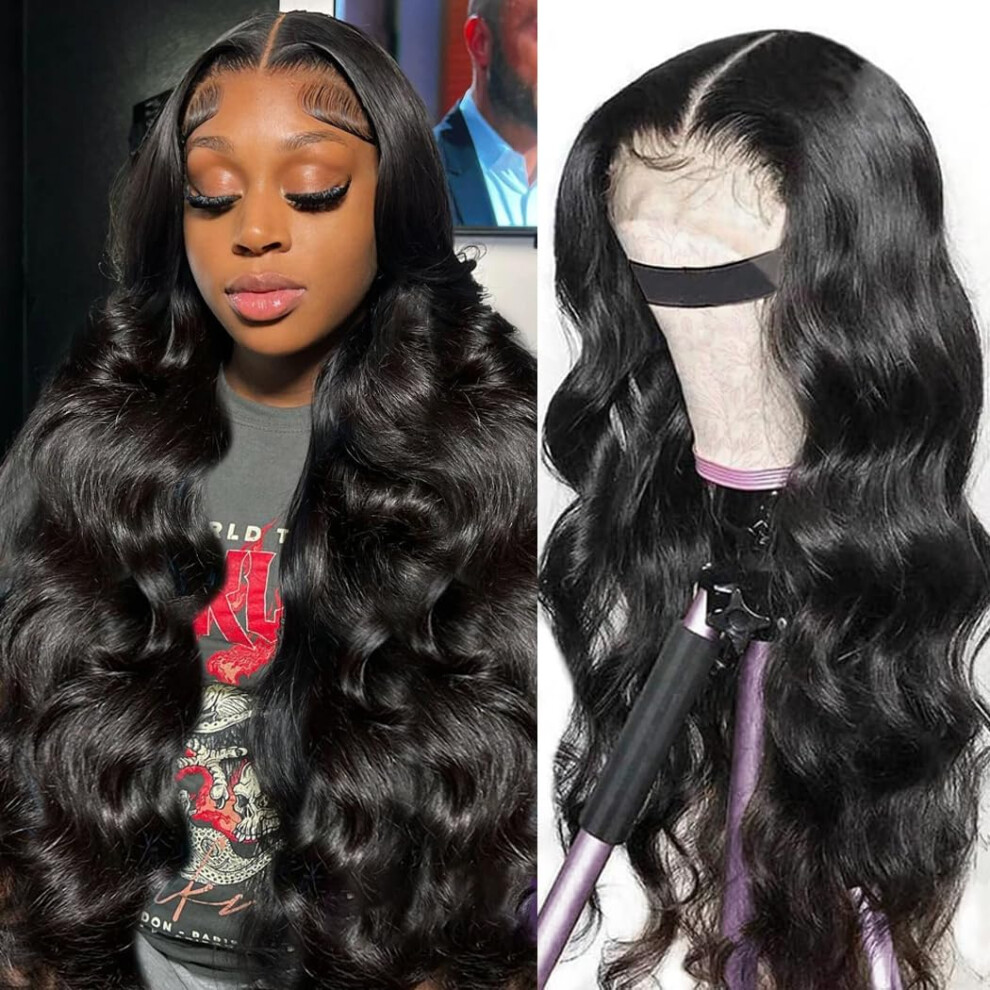 Unisex Glueless Human Hair Wig Pre Plucked Pre Cut 5X5 Hd Lace Body Wave Ready To Wear Natural Hairline