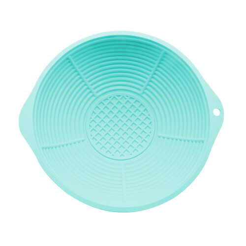 Folding Silicone Face Basin Cold Compress Container-Blue