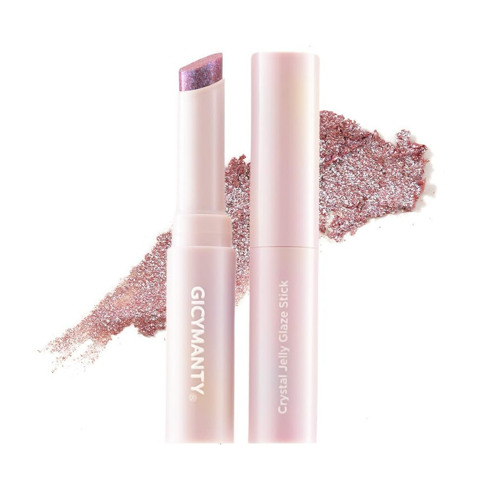 Shimmer Eyeshadow Stick 06#, Long Lasting CreamtoPowder Formula with Smooth Glide Finish