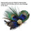 Σετ Flapper Fascinator, Αξεσουάρ Μαλλιών με Φτερά Παγωνιού για Φωτογράφιση & Ειδικές 4