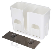 Organizator de uși de dulap peste containere adezive de depozitare pentru bucătărie, raft organizator din plastic de înaltă calitate, fără