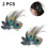 Σετ Flapper Fascinator, Αξεσουάρ Μαλλιών με Φτερά Παγωνιού για Φωτογράφιση & Ειδικές 2
