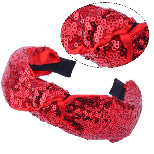 Ιριδίζουσες κορδέλες με πούλιες, Disco Sparkle Glitter Sparkly Beaded Headband για γυναίκες και 2