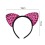 Tiara de orelhas de gato para cosplay, ideal para mulheres e adolescentes. Feita com material macio e acolchoado, é perfeita para combinar com a 2