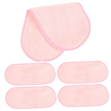 Makeup Remover Cloths 5pcs Reusable Coral Fleece Soft Face Towels Gentle SkinFriendly for Travel