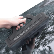 Windshield Squeegee with NonScratch Rubber Edge for Streak Car, RV, Boat and Glass Cleaning