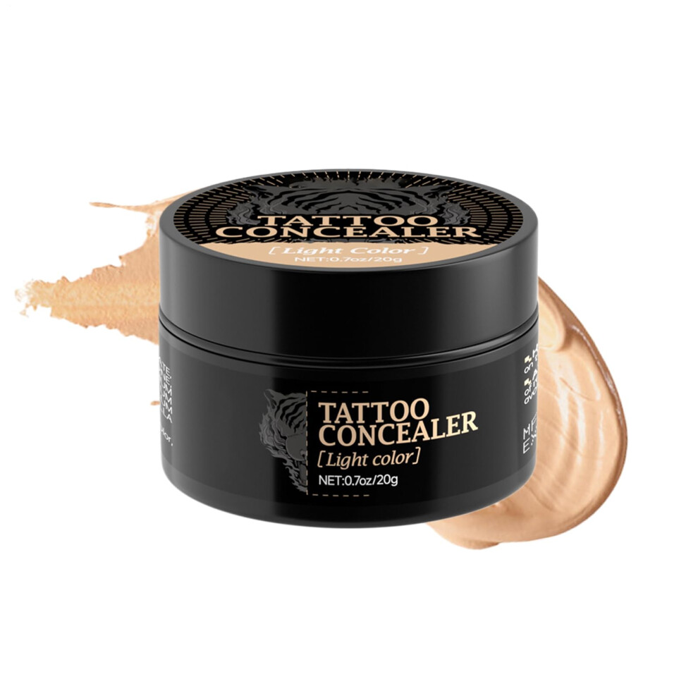 Waterproof Full Coverage Concealer for Scars and All Skin Tones, Long Lasting Sweatproof 20g