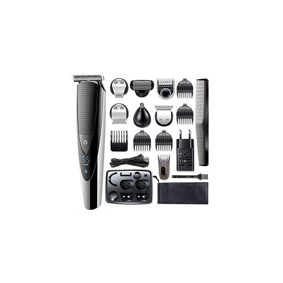 Hair Clippers Cordless Waterproof Trimmer Kit for Men with Long Battery Life and Precision Blades
