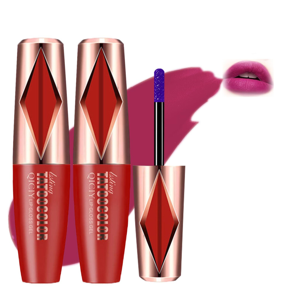 Cream 2Pcs Peel Off Lip Stain, Waterproof Long Lasting Nude Lip Tint, Matte Transfer Proof 05# Bella Stain