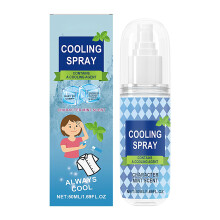 Cooling Spray for Face and Body with Instant Cooling Effect, UV Protection, Travel Size 12.2x3.5cm