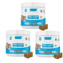 (3pcs) GLANDEX ANAL GLAND Support Chews For All Dogs 90 Soft Chews Peanut Butter Flavor