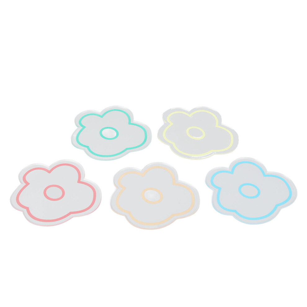 Chic Japanese Cherry Blossom Coasters, Durable Acrylic Mats with Hanging Storage for Easy Maintenance, Non-Slip Coasters for Drinks with Vibrant