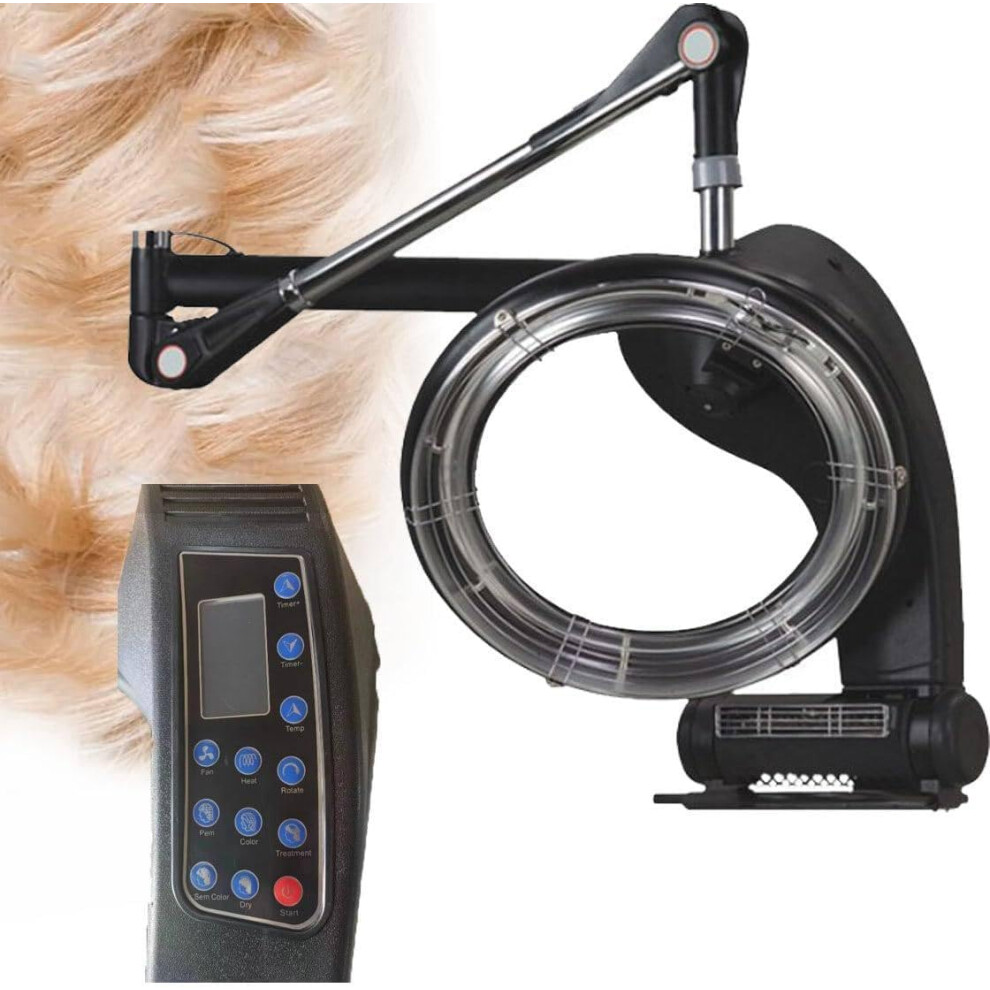Wall Mounted Infrared Hair Dryer 3 in 1 Professional Salon Processor with 360 Rotation and Timer