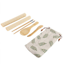 Bamboo Sushi Making Kit Sushi Rolling Mats Fine Workmanship Natural Healthy High Temperature Resisting Sturdy And Durable All In One Sushi Tools Set