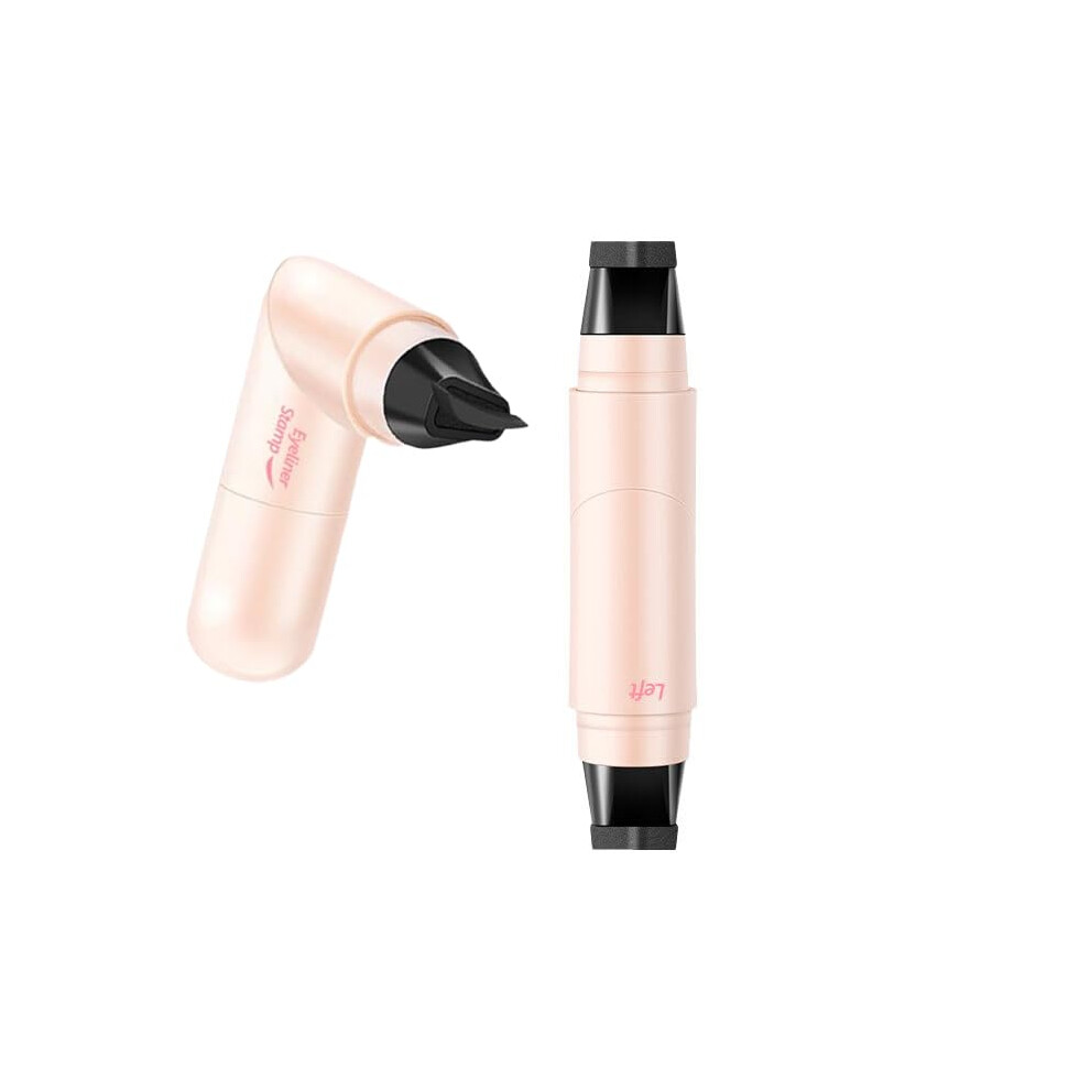 Brown Waterproof Smudge Proof Eyeliner Stamp Pen With Precise Winged Stamp For Beginners