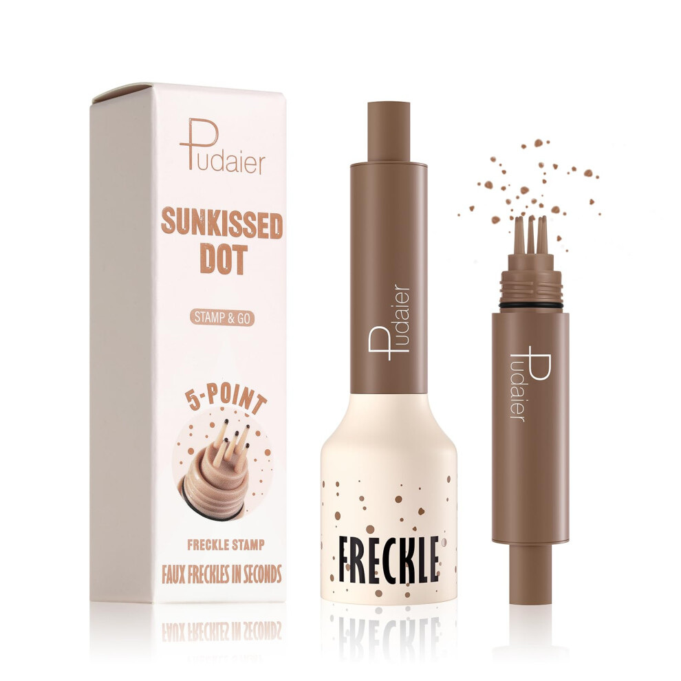 Freckle Pen and Stamp Waterproof Long Wear Natural Sunkissed Finish 5Point Quick Dry #4 Caramel