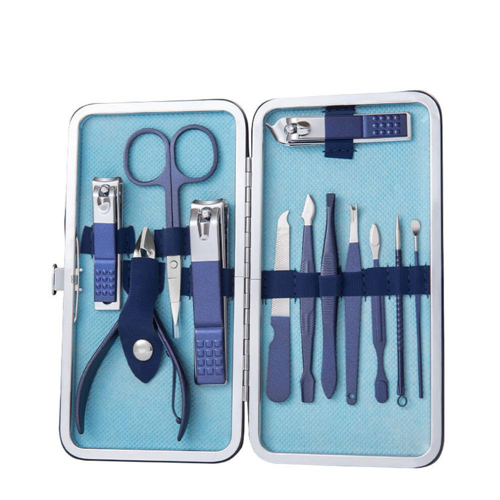 Nail Clippers Set Stainless Steel for Thick Nails with Ergonomic Grip and Portable Case