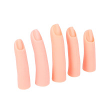 Manicure Practice Finger Set with Realistic Shape and Durable Design for Nail Art Training Beginners