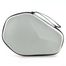 Table Tennis Paddle Case Waterproof Protective Bat Bag Portable Ping Pong Paddle Case Black Silver