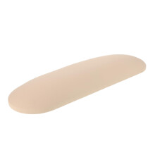 Nail Art Hand Rest Milk Tea Color Ergonomic Cushion for Nail Techs Easy Clean Minimalist Design