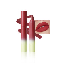 Matte Deep Red Lipstick and Lip Liner Pencil with Velvet Finish, Long Lasting Waterproof 05#