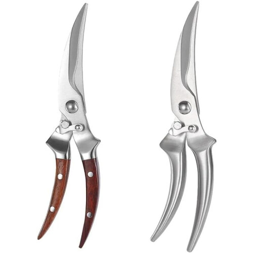 Kitchen Scissors Stainless Steel Poultry Shears Sharp Blade Ergonomic Handle for Meat Cutting JD09 2