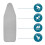 Durability and Heat Resistant Polyester Ironing Board-120 by 37 5