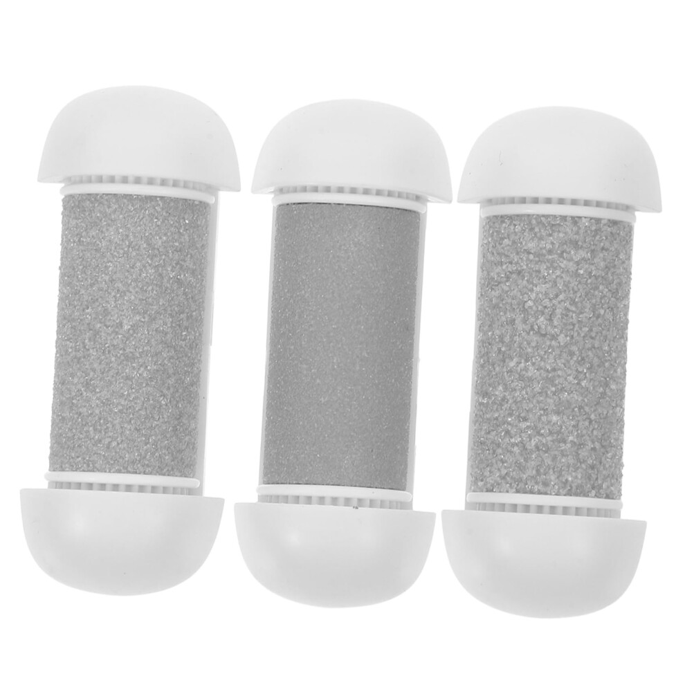 Electric Foot File Replacement Heads 3pcs Coarse Roller Refills for Quick Callus Removal Pedicure