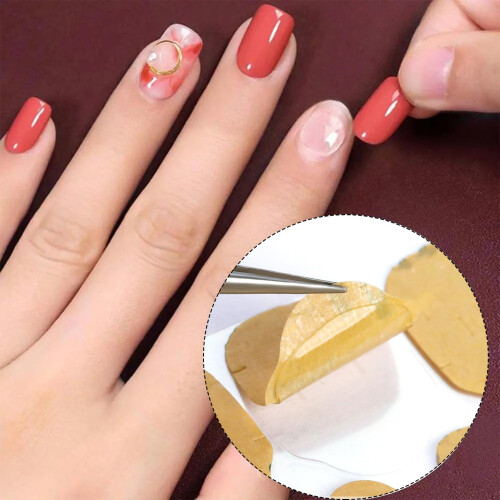 Press On Nail Adhesive Tabs  Reusable Glue Stickers for False Nails, LongLasting Quick Application 1