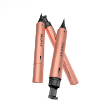 Double Head Waterproof Liquid Eyeliner Pen – Smudge Proof Long Wear, Wing Stamp, Vegan Formula