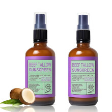 Mineral Sunscreen Spray with Zinc Oxide and Organic Tallow, SPF UV Protection for Face and Body