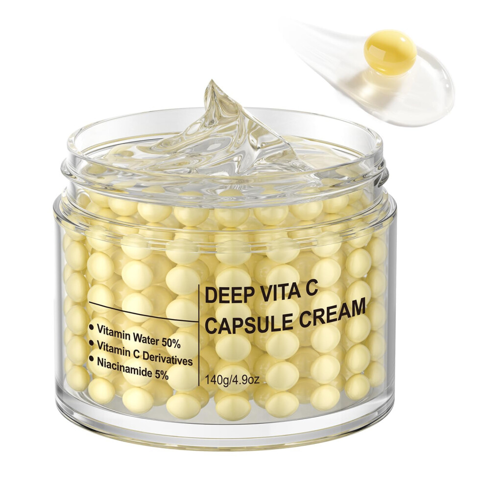 Cream Vitamin C Face Moisturizer With Niacinamide For Brightening, Firming, Wrinkle Care, 140G