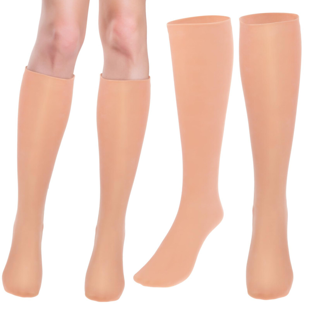 Moisturizing Socks for Dry Cracked Feet, Reusable Silicone Foot Socks for Overnight Hydration