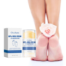 60% Urea Foot Cream for Dry Cracked Heels, Deep Hydration Heel Balm, Quick Absorbing 1.4oz