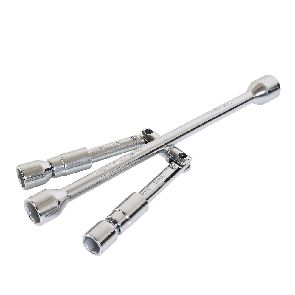 Folding Lug Wrench 4Way 14Inch Sae And Metric Cross Wheel Wrench For Cars And Trucks 9094768446225