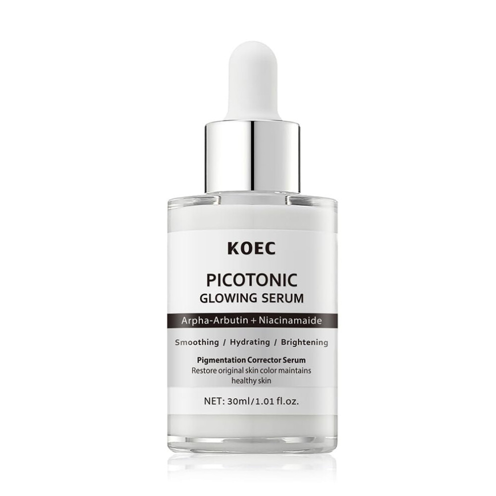 Brightening Serum with Alpha Arbutin Ampoule for Uneven Skin Tone and Radiance Boost, 1.01 fl.oz.