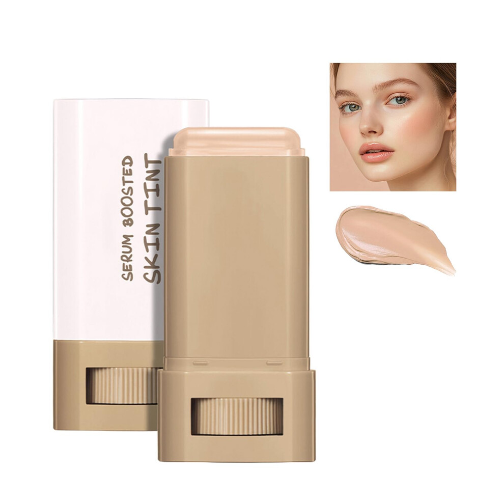 Hydrating Foundation Stick with Buildable Coverage and Dewy Finish, Tinted Moisturizer Stick #04