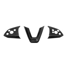 Fibra de Carbono Real para Model 3 Highland 2024 Cubierta Embellecedora para Volante de Coche Accesorios Interiores