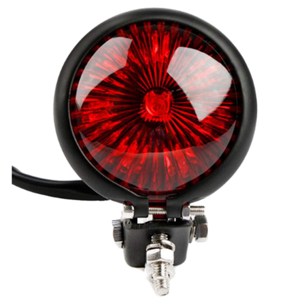 12V Led Adjustable Cafe Racer Style Stop Tail For Chopper Bobber Motorcycle Red/Black/Light 9094768447031