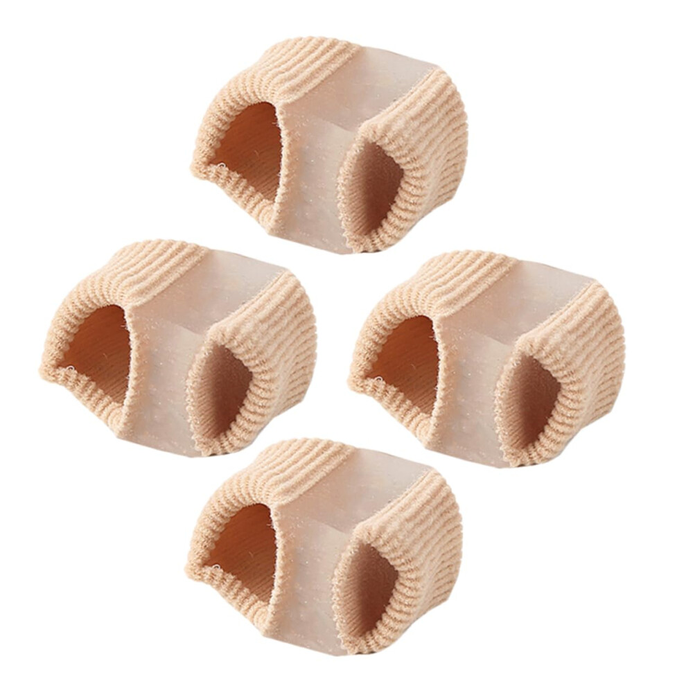 Toe Separators 4Pcs Soft Breathable Reusable Bunion Corrector for Men Ergonomic Foot Alignment